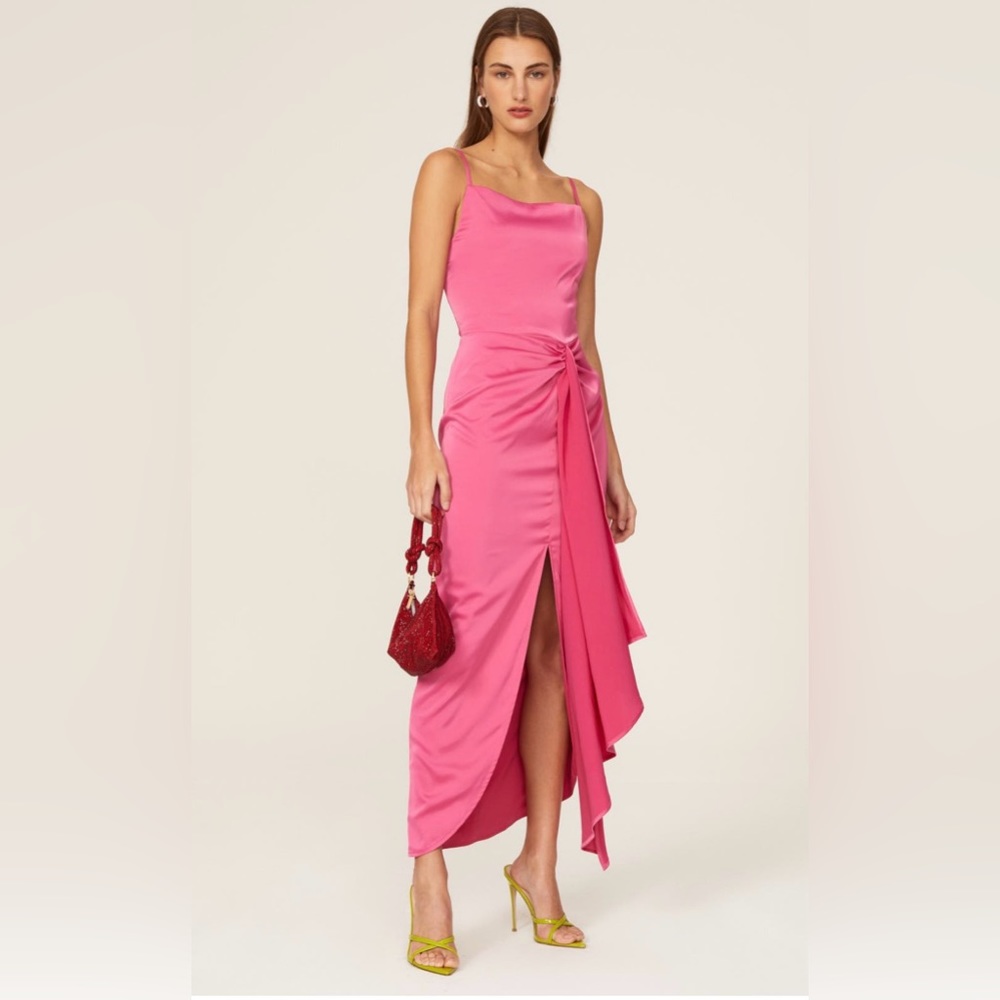 Barbie pink satin dress